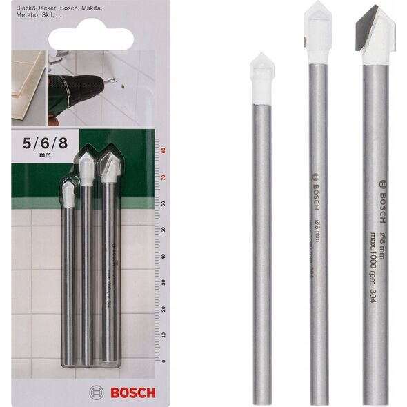 Wiertło Bosch Tile drill 3-piece Bosch 2609255588