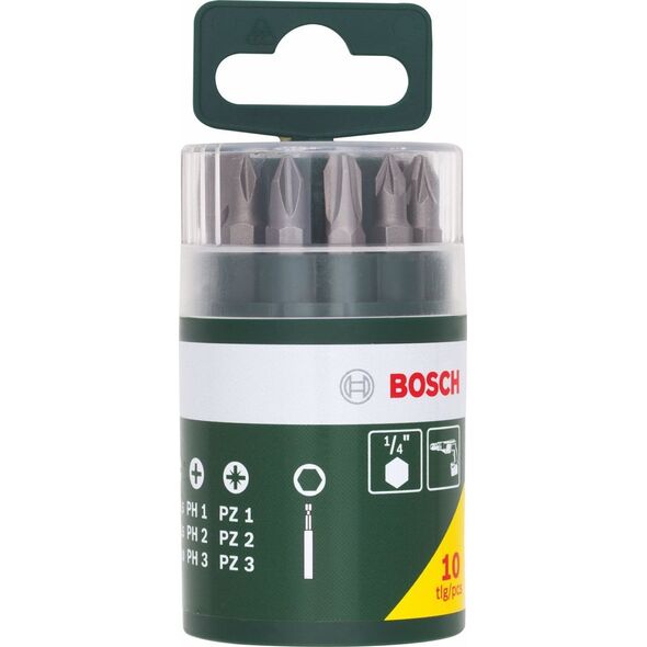 Bosch zestaw bitów 10 częściowy (2607019454)