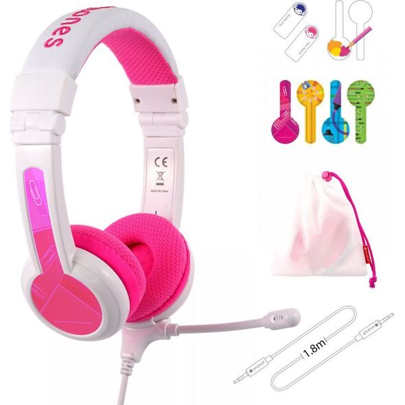 Słuchawki BuddyPhones BP-SCHOOLP-PINK  (BP-SCHOOLP-PINK)