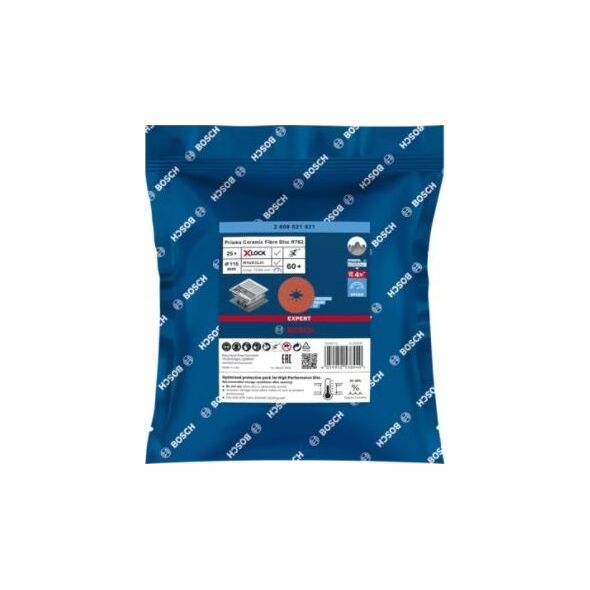 Bosch Bosch X-LOCK fiber discs R782 115mm G 60+ - 2608621821 EXPERT RANGE