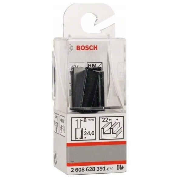 Bosch Bosch groove cutter Standard for Wood, 22mm, working length 24.6mm (shaft 8mm, double-edged)