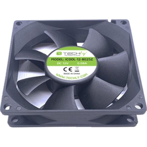 Wentylator Techly 80x80x25 12V (ICOOL-12-8025Z)