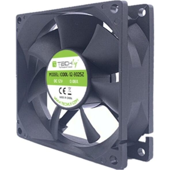Wentylator Techly 80x80x25 12V (ICOOL-12-8025Z)