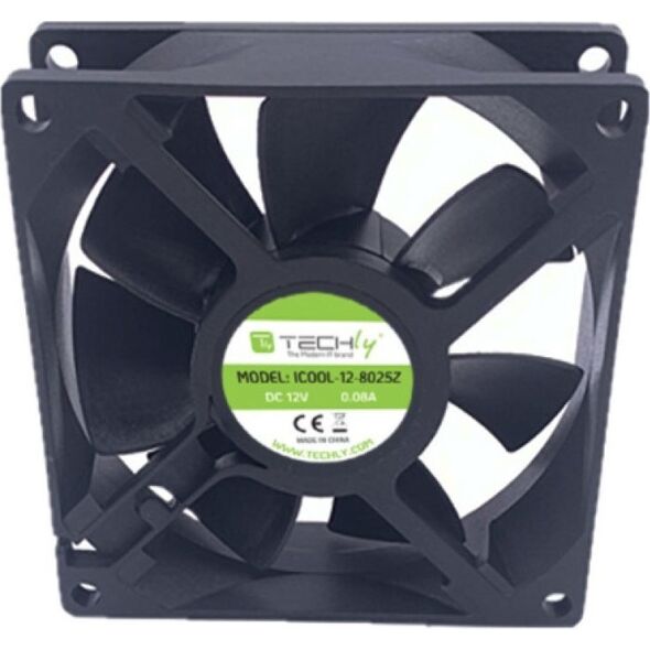 Wentylator Techly 80x80x25 12V (ICOOL-12-8025Z)