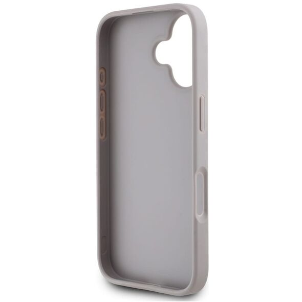 Etui Guess Grained Roses Big 4G logo do  iPhone 16 fioletowy