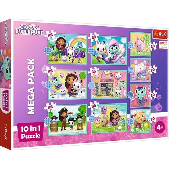 Trefl Puzzle 10w1 W świecie Gabi - łącznie 329 elementów