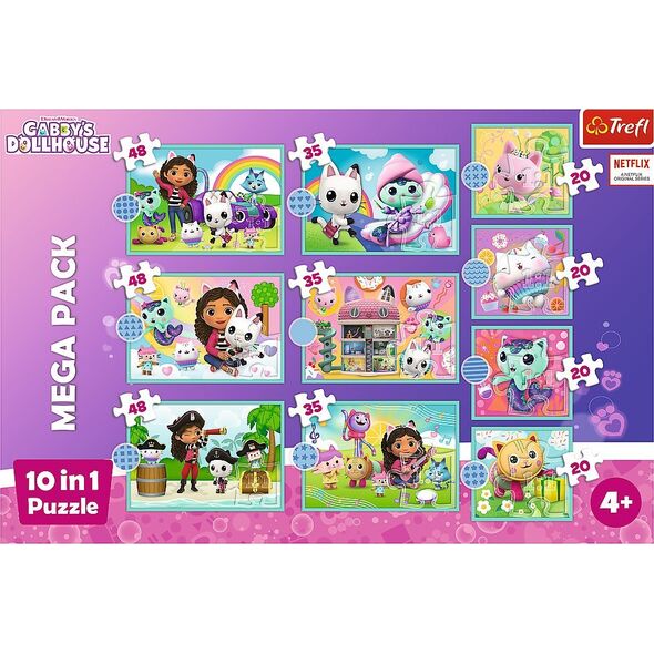 Trefl Puzzle 10w1 W świecie Gabi - łącznie 329 elementów