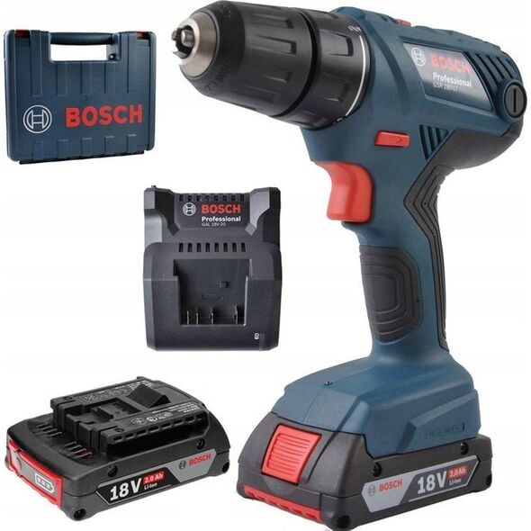 Wiertarko-wkrętarka Bosch GSR 180-LI 18 V 2 x akumulator 2 Ah (06019F8109)