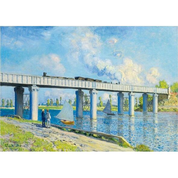 Bluebird Puzzle Puzzle 1000 Widok na most kolejowy w Argenteuil, Claude Monet
