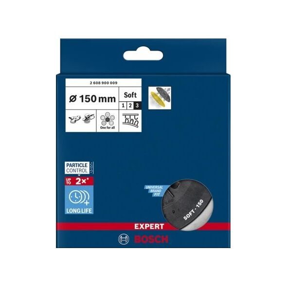 Bosch Bosch multi-hole pad 150mm soft M8 - 2608900009 EXPERT RANGE