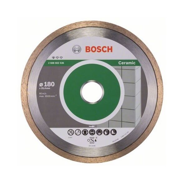 Bosch Diamentowa tarcza tnąca STANDARD FOR CERAMIC 180x25,4mm 2608602536