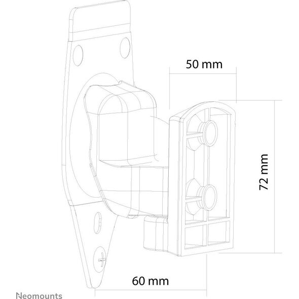 Neomounts Speaker Accessory|NEOMOUNTS BY NEWSTAR|Black|NM-WS300BLACK