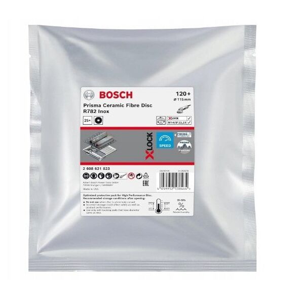 Bosch Bosch X-LOCK fiber discs R782 115mm G 120+ - 2608621823 EXPERT RANGE