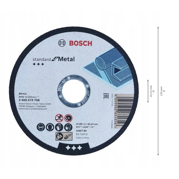 TARCZA DO CIĘCIA Bosch 100x125x1mm