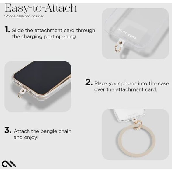 Case-Mate Phone Bangle - Bransoletka na nadgarstek do smartfona (Nude)