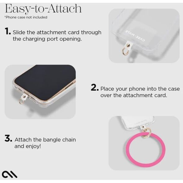 Case-Mate Phone Bangle - Bransoletka na nadgarstek do smartfona (Fuchsia)