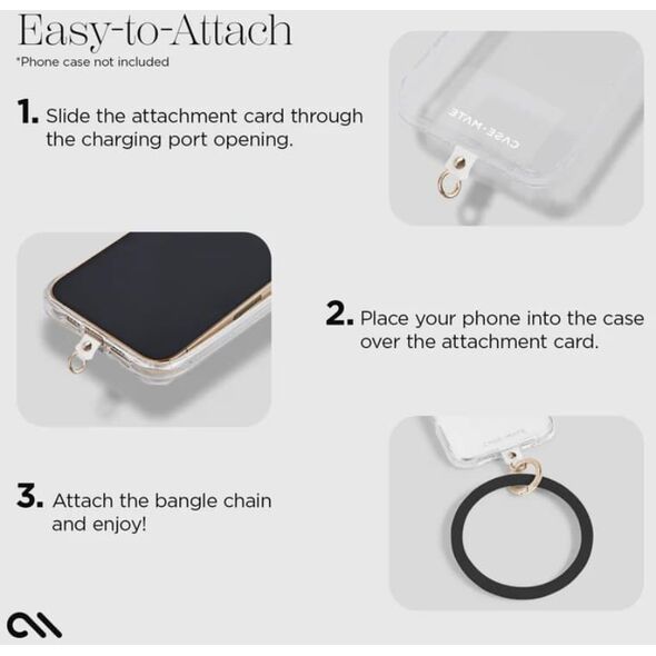 Case-Mate Phone Bangle - Bransoletka na nadgarstek do smartfona (Black)