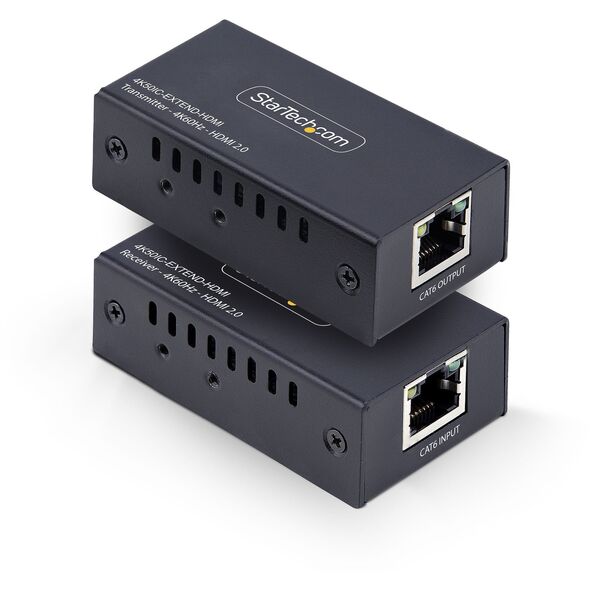 StarTech 4K50IC-EXTEND-HDMI przedłużacz AV Nadajnik i odbiornik AV Czarny