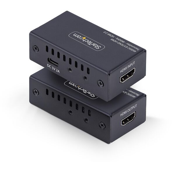 StarTech 4K50IC-EXTEND-HDMI przedłużacz AV Nadajnik i odbiornik AV Czarny