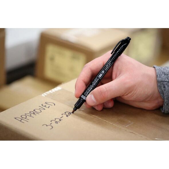 Marker DURA-INK Dual Tip, 0.7 MM, Black
