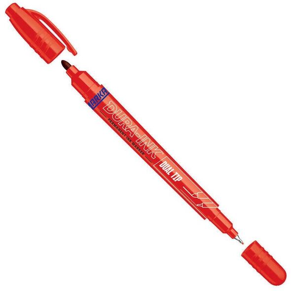 Marker DURA-INK Dual Tip, 0.7 MM, Red