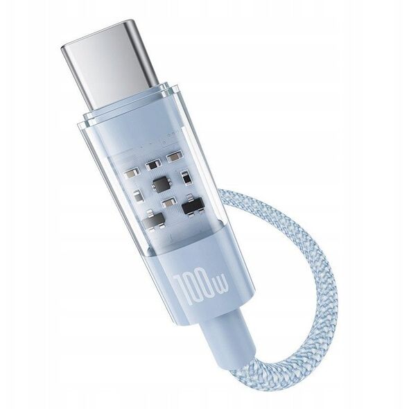 Kabel Baseus Gem Typ C-Typ C 100W 2m (niebieski)