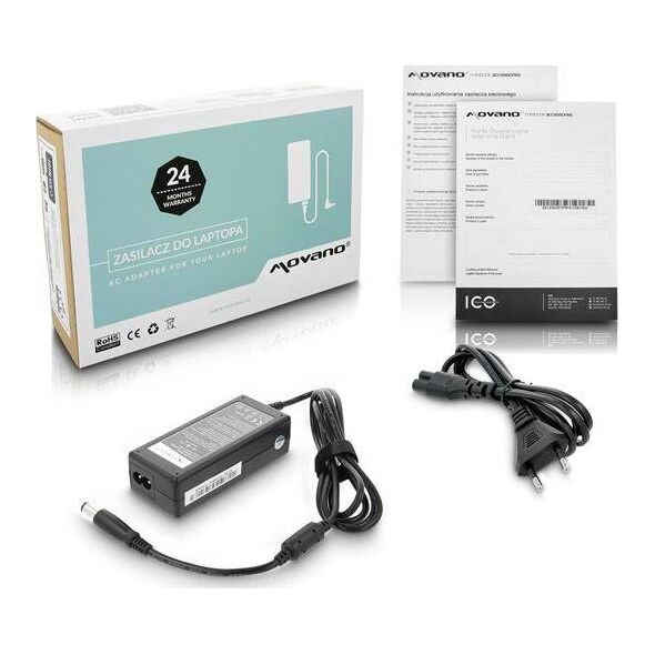 Zasilacz do laptopa Movano 65 W, 5 mm, 3.3 A, 19.5 V (DEL195334)
