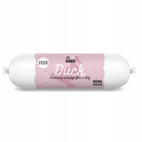 Paka Zwierzaka Pepe kiełbaski meat snack kaczka 200g