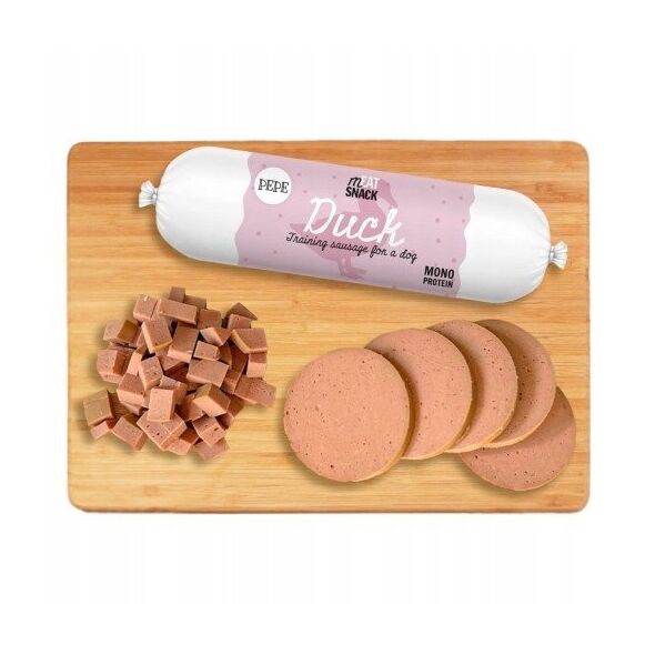 Paka Zwierzaka Pepe kiełbaski meat snack kaczka 200g