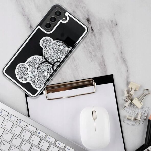 Θήκη TEDDY BEAR για SAMSUNG S25 Edge ασημί