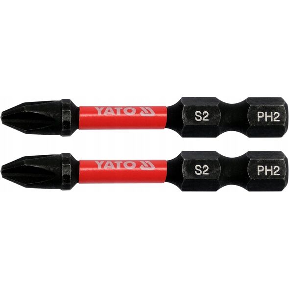 YATO KOŃCÓWKA UDAROWA 1/4"x50mm PH2 /2szt.