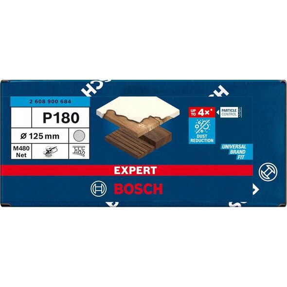 Szlifierka Bosch Bosch Expert M480 mesh structure sanding sheet 125mm, K180 (50 pieces, for eccentric sanders)