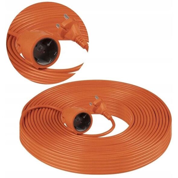 Przedłużacz ogrodowy jednogniazdowy, PVC,H05VV-F 2x1,5mm?, długość 50m
