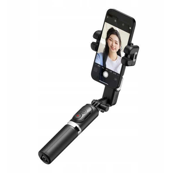 Gimbal Statyw Selfie Stick Lampa LED + Pilot do Telefonu / AOCHUAN M1 PRO