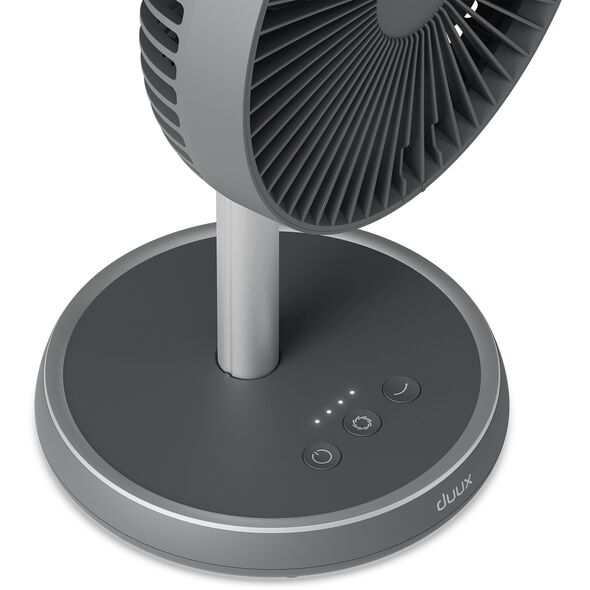 Duux Fan | Rize Flex | Stand Fan | Grey | Diameter 21 cm | Number of speeds 4 | Oscillation | 10 W | No