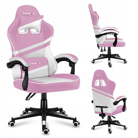 Fotel gamingowy Huzaro Force 4.4 Pink Mesh
