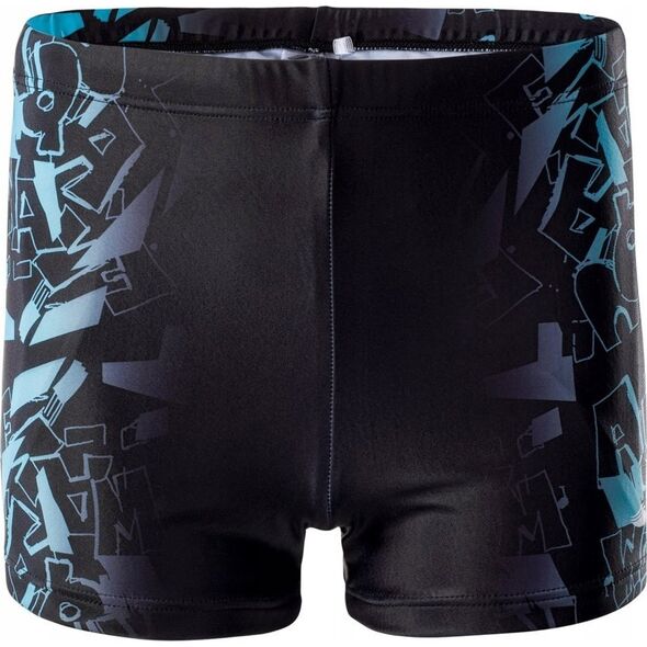 AquaWave KĄPIELÓWKI ATOS JR BLACK SCUBA BLUE LOGO PRINT 158