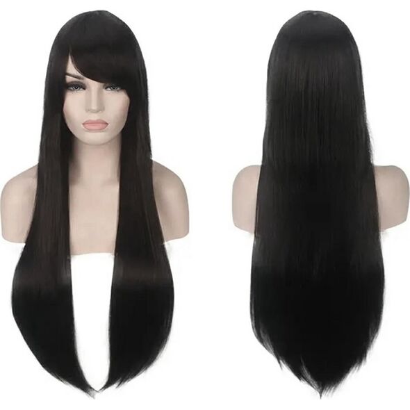 ATL BQ3E Peruka włosy 80cm czarne cosplay