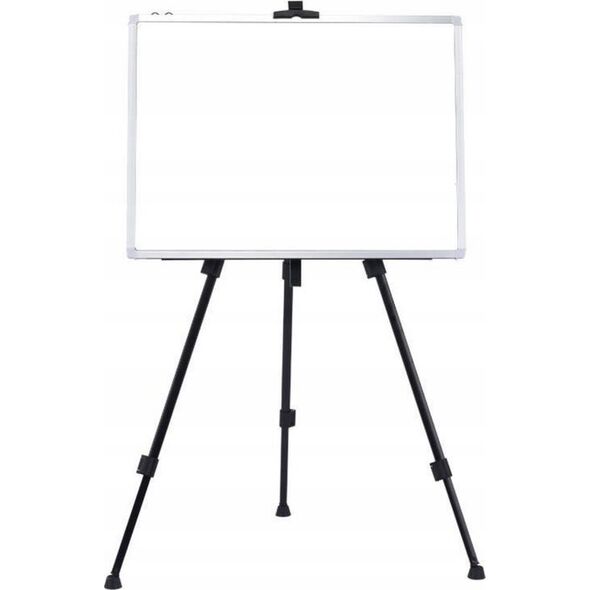 LeanToys Zestaw Tablica Magnetyczna 90x60cm na Stojaku Magnesy Pisaki Gąbka LEAN Toys
