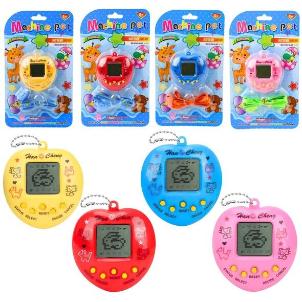 Tamagotchi Gra Elektroniczna Wirtualne Zwierzątko Jajko Smycz LEAN TOYS