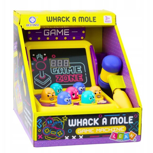 Gra Zręcznościowa Whack A Mole Automat Z Młotkiem Światła Dźwięki