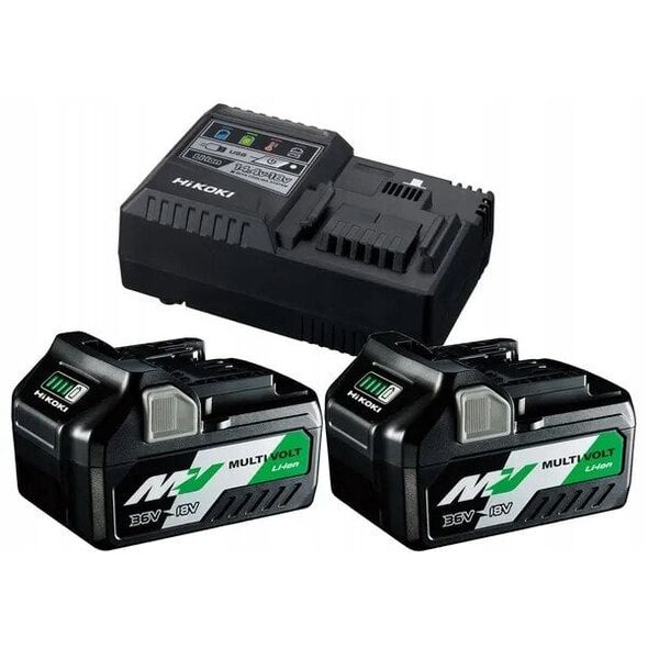 HIKOKI. BATTERY 18V 5.0Ah BSL1850MA 2pcs + CHARGER UC18YSL3 WKZ
