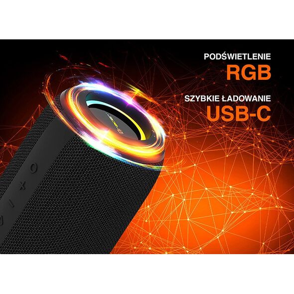 Głośniki TRACER XtremeBeat PRO TWS BT RGB BLACK