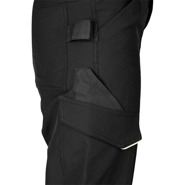 Spodnie robocze Mix&Match, 4 way stretch, czarno-zielone, rozmiar XL