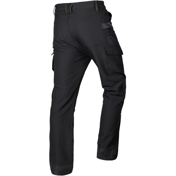Spodnie robocze Mix&Match, 4 way stretch, czarno-pomarańczowe, rozmiar XL