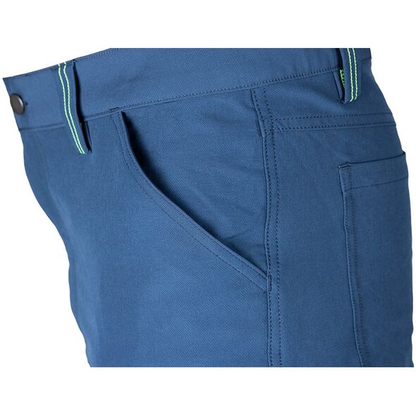 Spodnie robocze Mix&Match, 4 way stretch, granatowo-zielone, rozmiar S