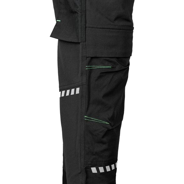 Spodnie robocze Mix&Match, 4 way stretch, z kaburami, Cordura, czarne, rozmiar XL