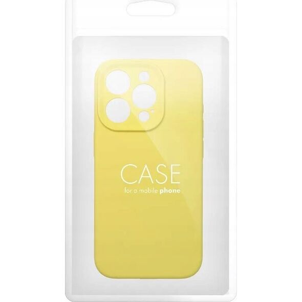 OEM Futerał SILICONE 2mm do IPHONE 14 żółty
