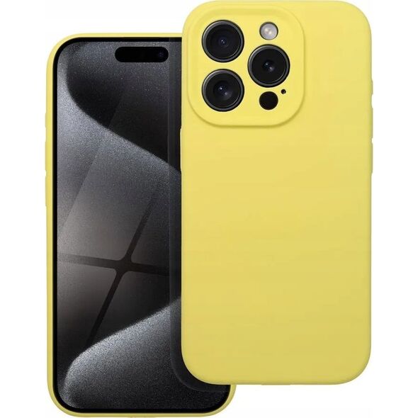 OEM Futerał SILICONE 2mm do IPHONE 14 żółty