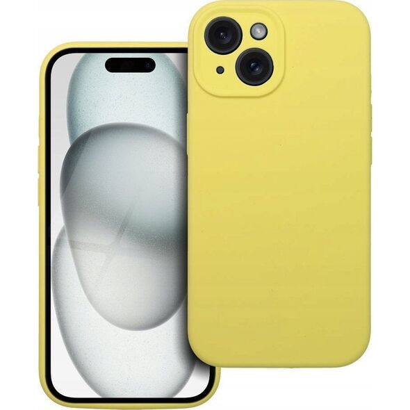 OEM Futerał SILICONE 2mm do IPHONE 15 żółty